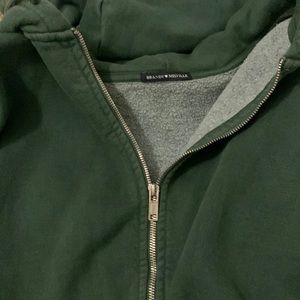 Brandy Melville green zip up